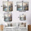 Hiver Paris, Tour Eiffel, ville charmante I - impressions d'art bleues sur toile-1585060407-1585060411-1585060404