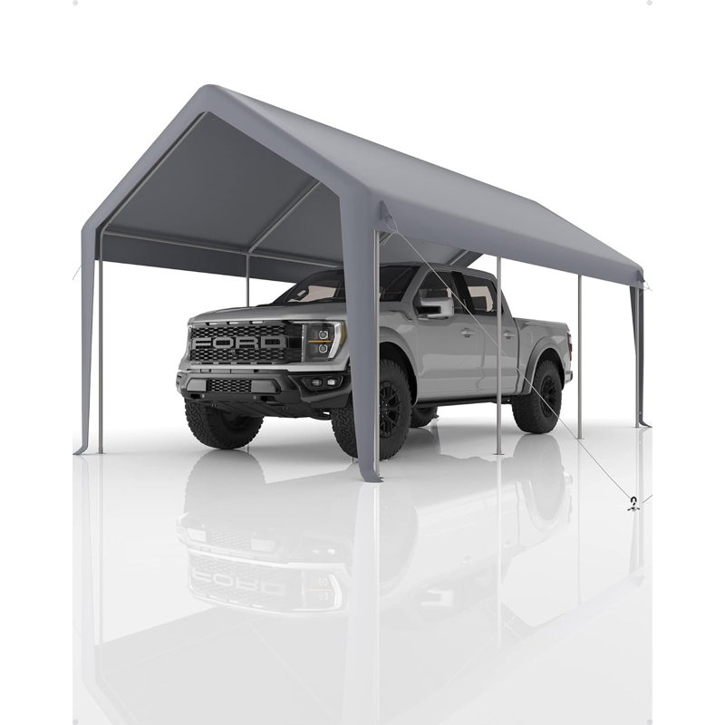 Replacement Canopy Cover Top Heavy-Duty Carport Cover - 200G PE Waterproof & UV-Resistant Replacement Canopy Top Only Easy Installation