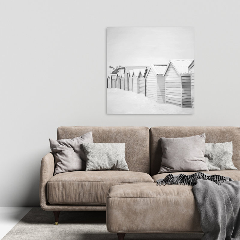 Toile de cabines de plage | Décoration intérieure blanc mer blanche