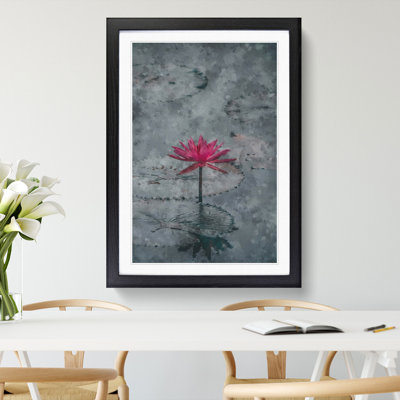 A Sacred Lotus Flower - Picture Frame Painting
