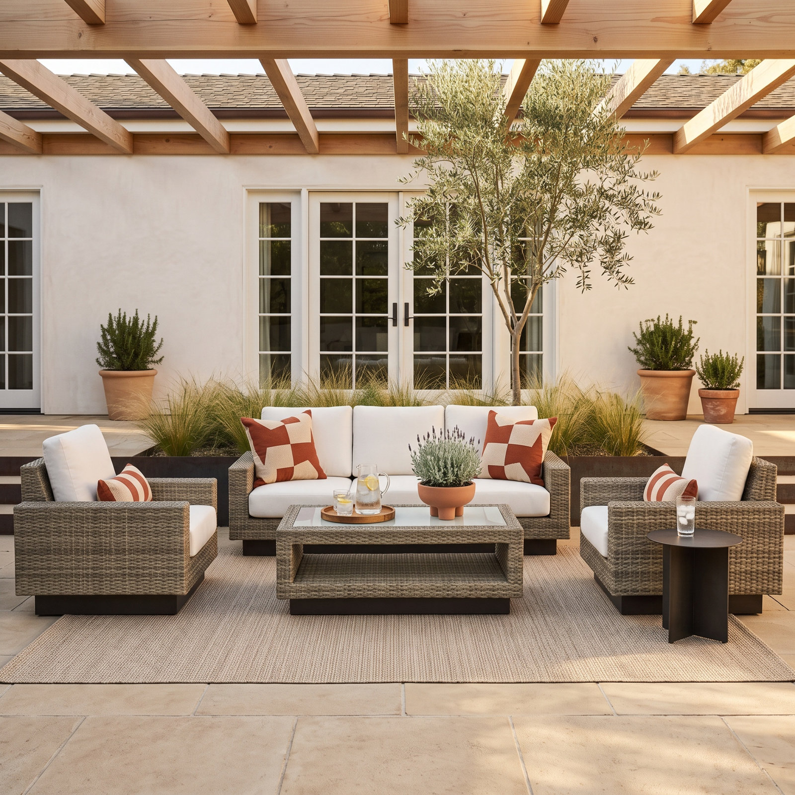 Ravinia 5-Person Sunbrella® Patio Seating Group