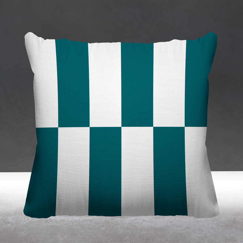 Coussin Luella, Vert, 15 po x 15 po, Carré