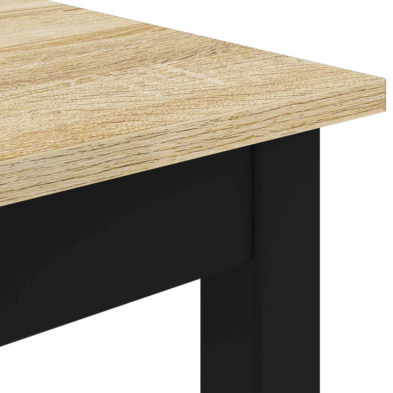 Standing Bar Table Engineered Wood, Oak, 105cmH x 140cmL x 80cmW