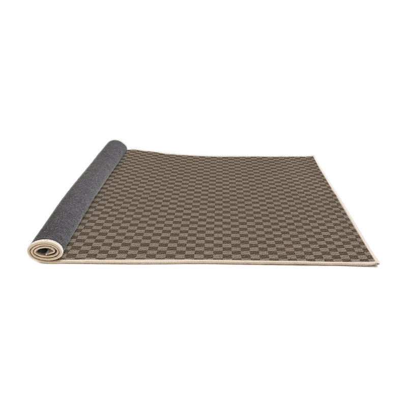 Tapis brun Power Loom, Rond 8 pi