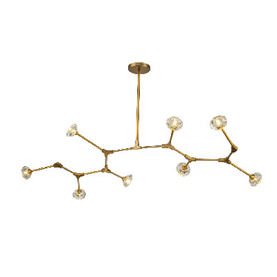 Nebula Crystal Bronze Sputnik Chandelier