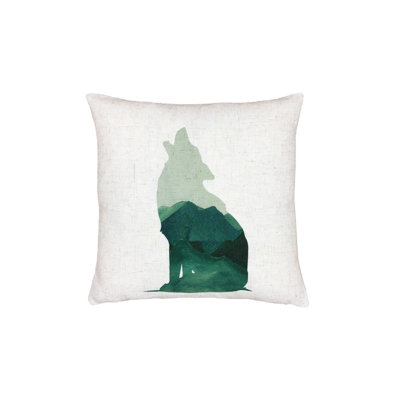 Rocky Mountain Cotton Blend Throw Pillow
