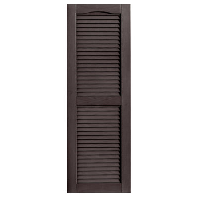 Cathedral Top Custom Open Louver Shutters Pair
