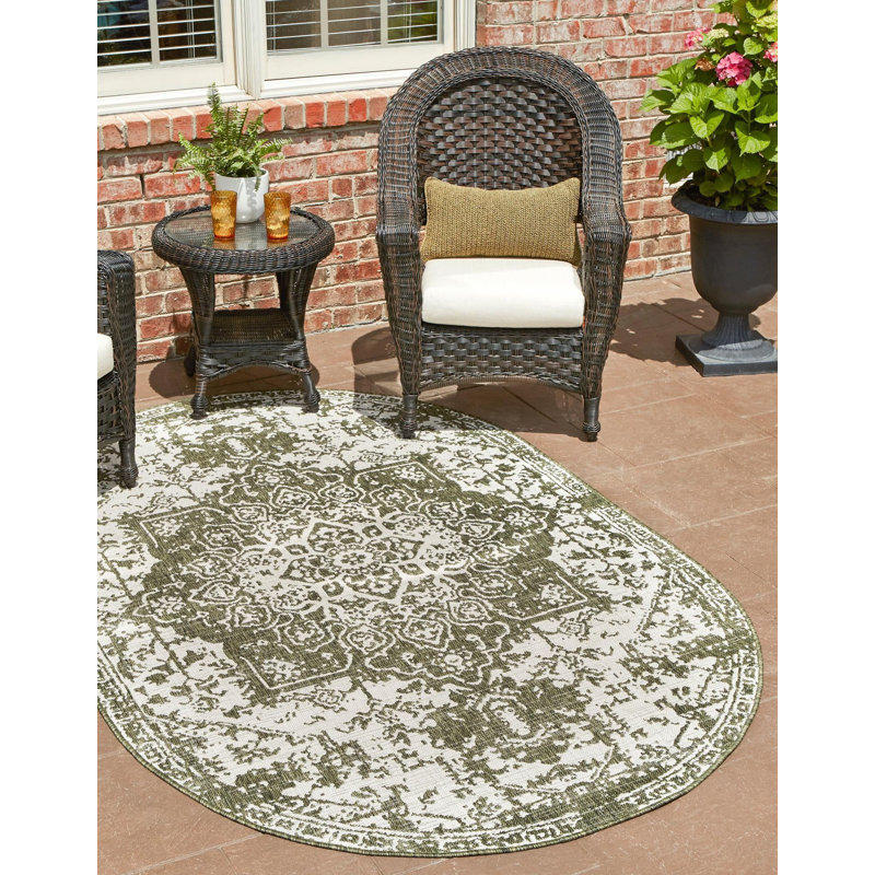 Tapis d'extérieur Destiny, Ovale 5 pi 3 po x 8 pi