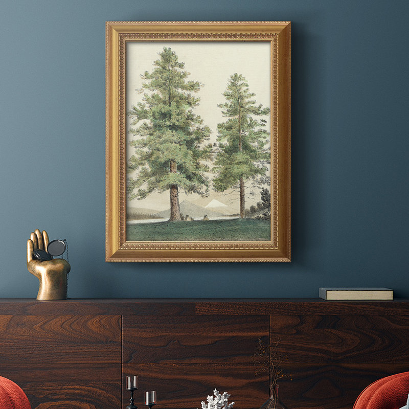 Toile encadrée de qualité supérieure Majestic Pine II - prête à être accrochée, H 27 po x l 18 po x P 2,5 po