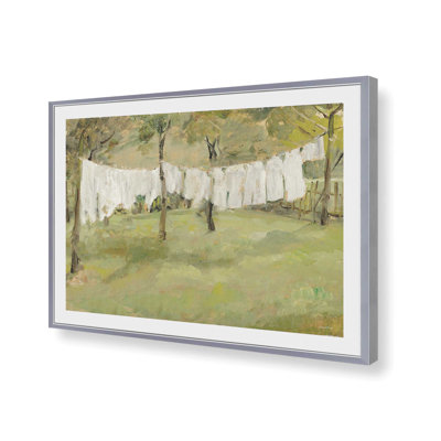 «Laundry Day I» sur toile par impression à lettres et doublée