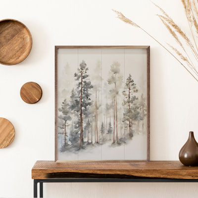 Aquarelle sur bois