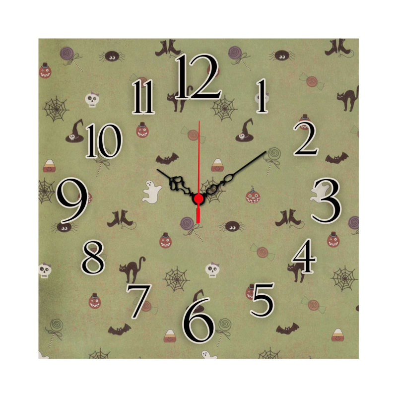Elegant Decorative Wall Clock, 15.7 x 15.7 inches | 100% MDF, Thickness: 0.2 inches | Stylish Home Décor for Living Room, Bedroom & Office | Modern Design with Minimalist Aesthetic
