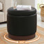 Repose-pieds rond avec rangement, tabouret rotatif à 360 °, repose-pieds caché pour le salon-1240958740