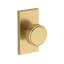 Vashon Full Dummy Knob with Contemporary 5in Rose in Matte Black-789084857