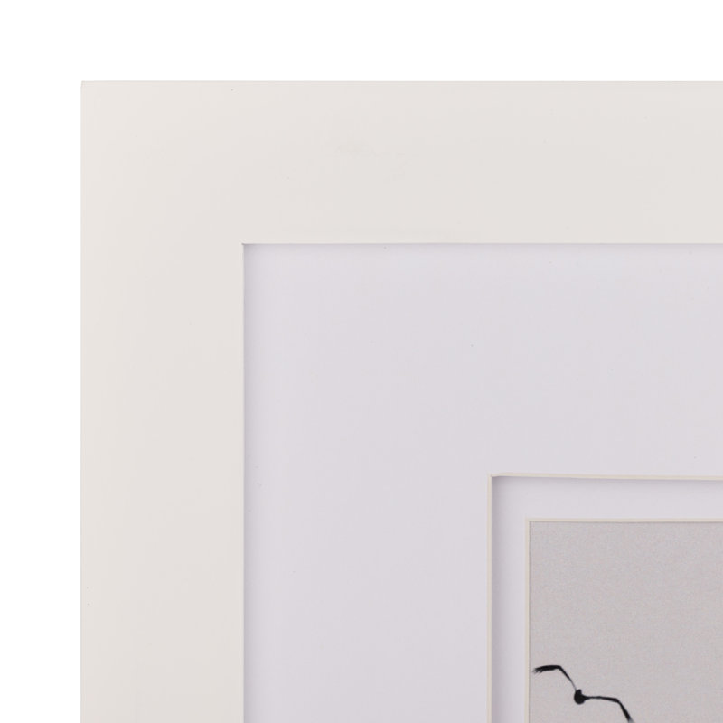 Classic White Wood 11x14 Floating Tabletop and Wall Frame