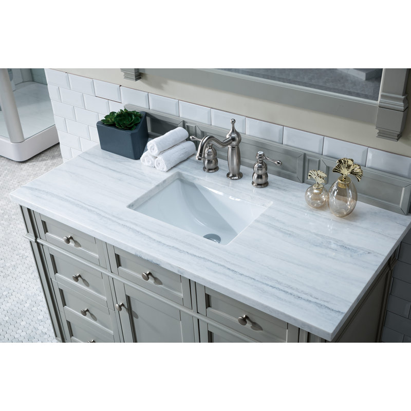 Brittany 48'' W Single Vanity, Urban Gray, Lime Delight, 8" Widespread