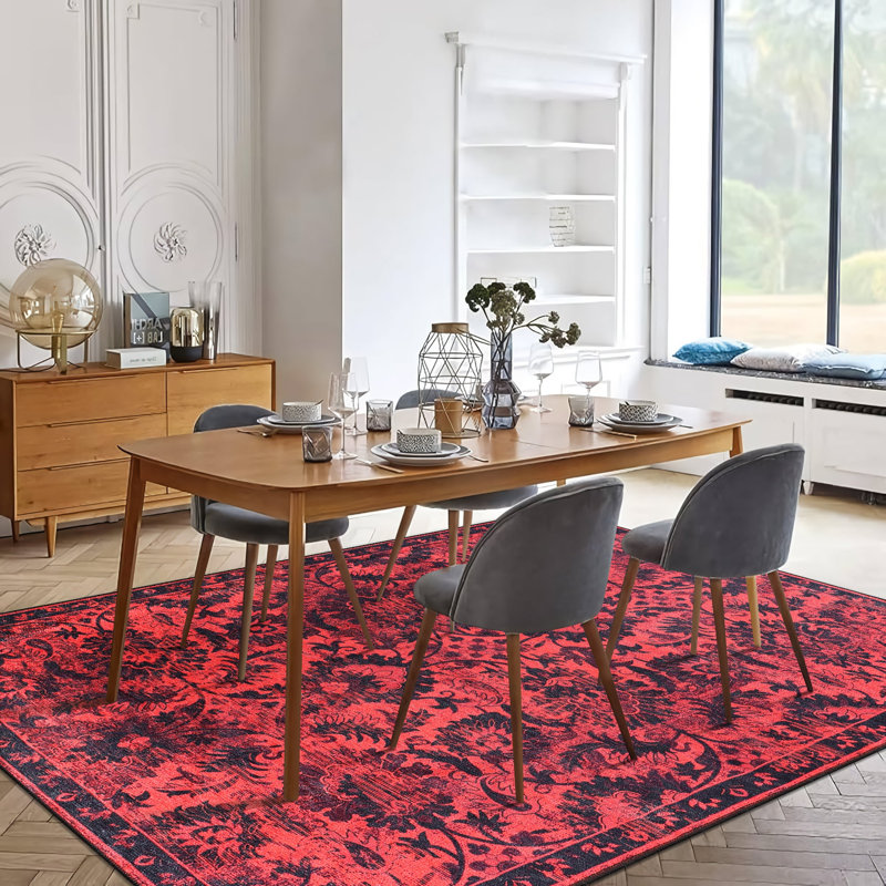 Oriental Cotton and Chenille Flatweave Area Rug, 200 x 300 cm