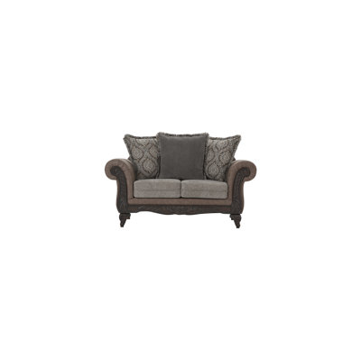  7910 Upholstered Loveseat With Reversible Cushions, Perle Coco