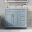 Meuble-lavabo 36 po avec lavabo, armoire de salle de bain avec tiroir rabattable, 3 tiroirs et 2 portes-8290058