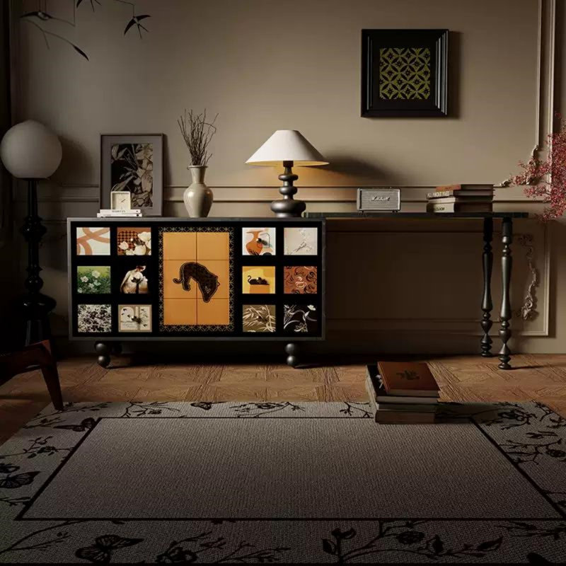 Commode de rangement Home, Noir