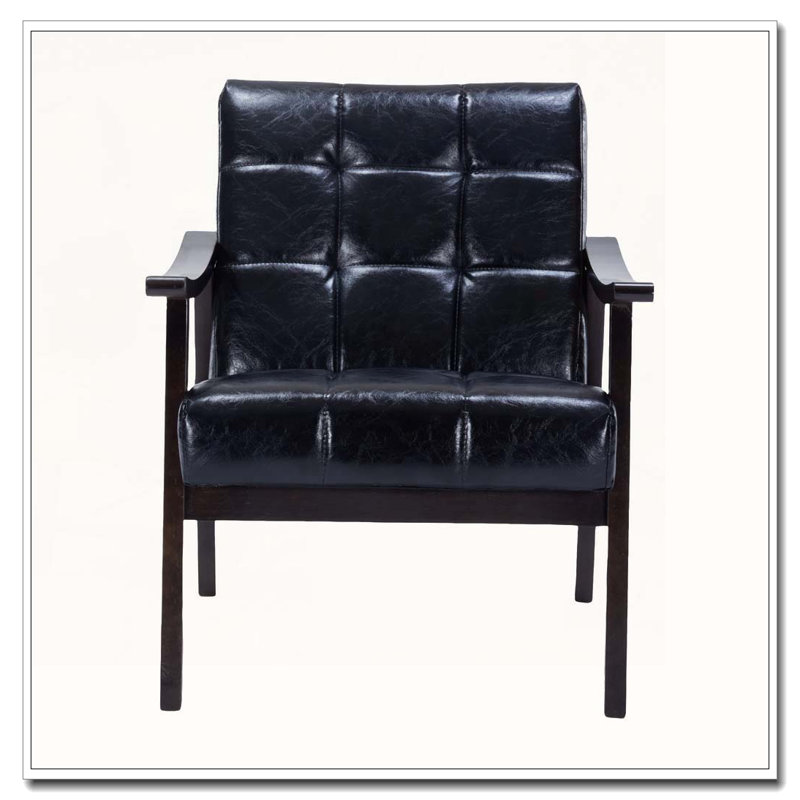 Chaise avec accoudoirs et dossier haut