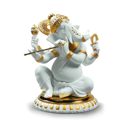 Bansuri Ganesha Figurine -  Lladro, 01009277