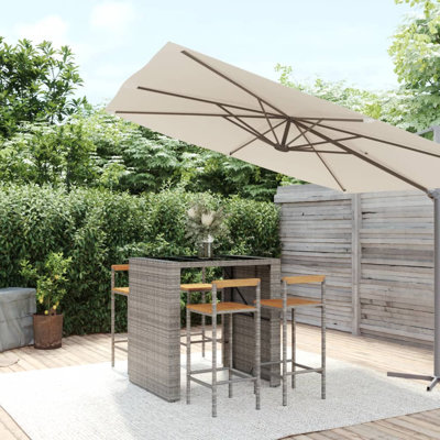 Overbrook 4 - Person Patio Dining Set with Rectangular Table