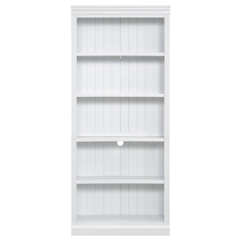 83" Tall Wood Bookcase Suite ,5-Tier Home Decor Bookshelves Suite With Adjustable Shelves,Storage Organizer For Cds/Books/Movies,Free Standing Storage Shelves Suite For Living Room,Office