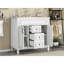 Meuble-lavabo 36 po avec lavabo supérieur, armoire de rangement moderne avec 2 portes à fermeture douce et 2 tiroirs, meuble-lavabo simple-1766503070-1766503068