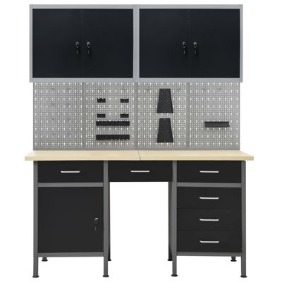 Vankirk 195.5cm W Metal Shelving Unit