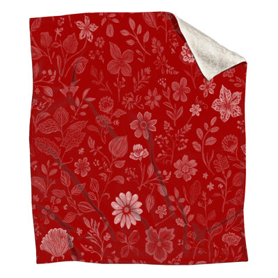 Couvertures à motifs floraux botaniques