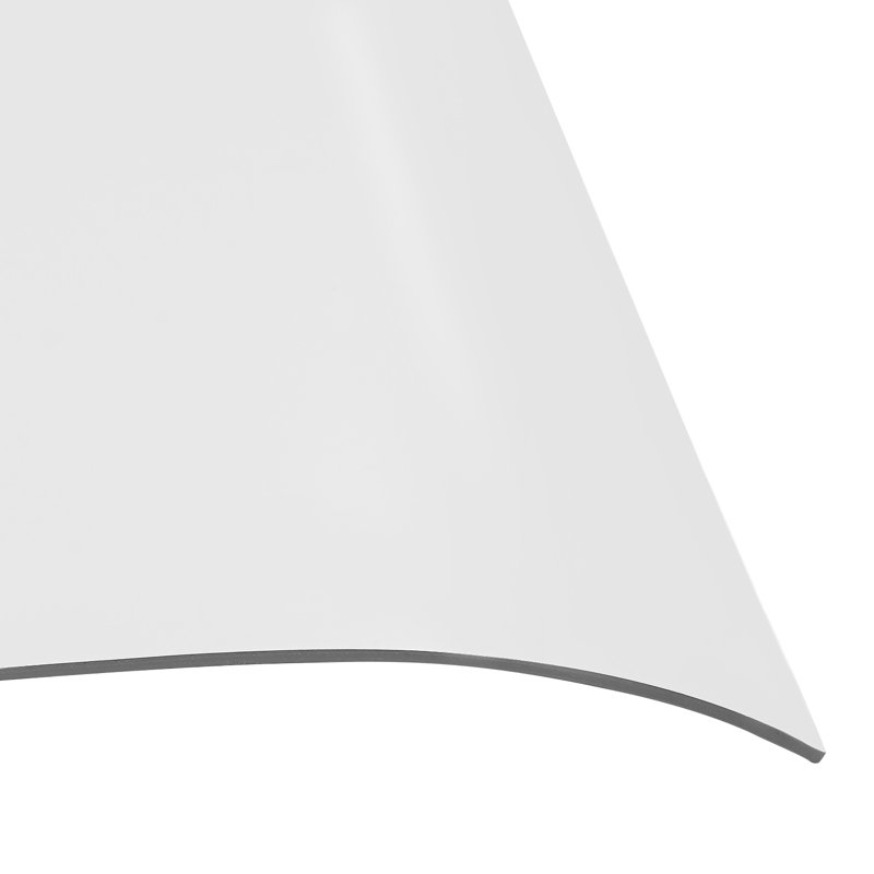 Auvent de fenêtre incliné en transparent, H 0,13 po x l 63 po x P 19,7 po