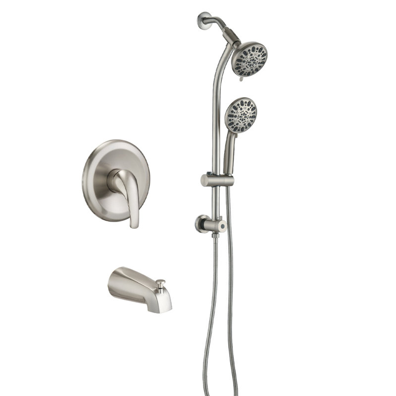 Modern And Stylish Multifunctional Shower Combination 7-spray, Brushed Nickel
