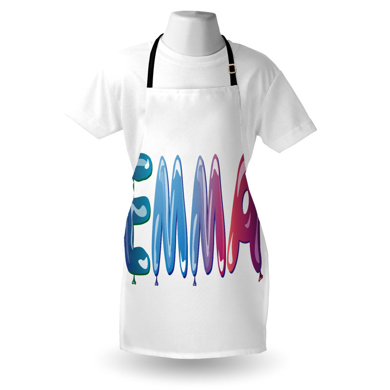 Multicolore, tablier East Urban Home Emma, nom de ballon féminin, taille adulte