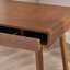 Grand bureau à tiroirs brun - un bureau d'ordinateur polyvalent - parfait pour les bureaux à domicile et les vestibules