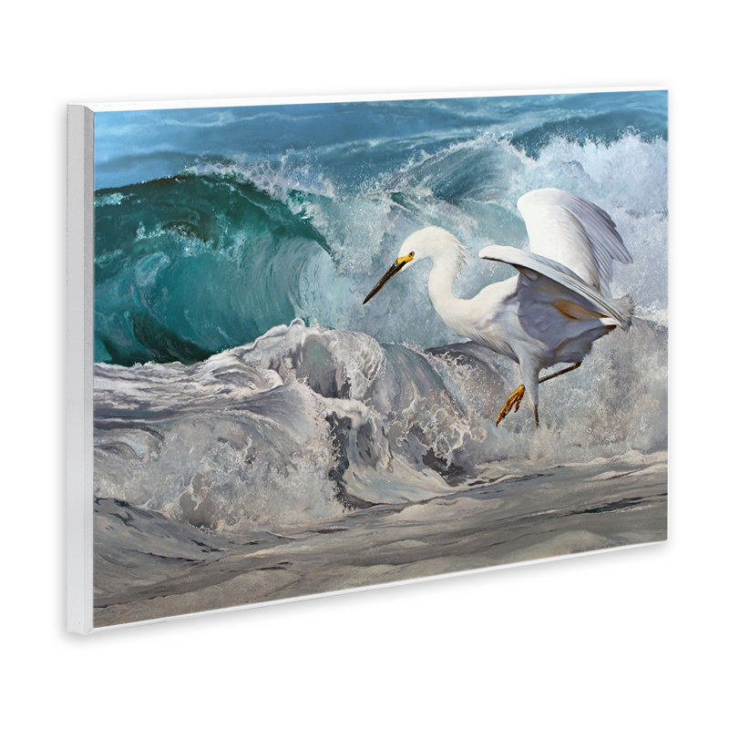 «Wave Dancer Heron» par Mark Kelso, H 13 po x l 19 po