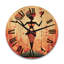 Horloge murale en bois massif Nixen-1288490201