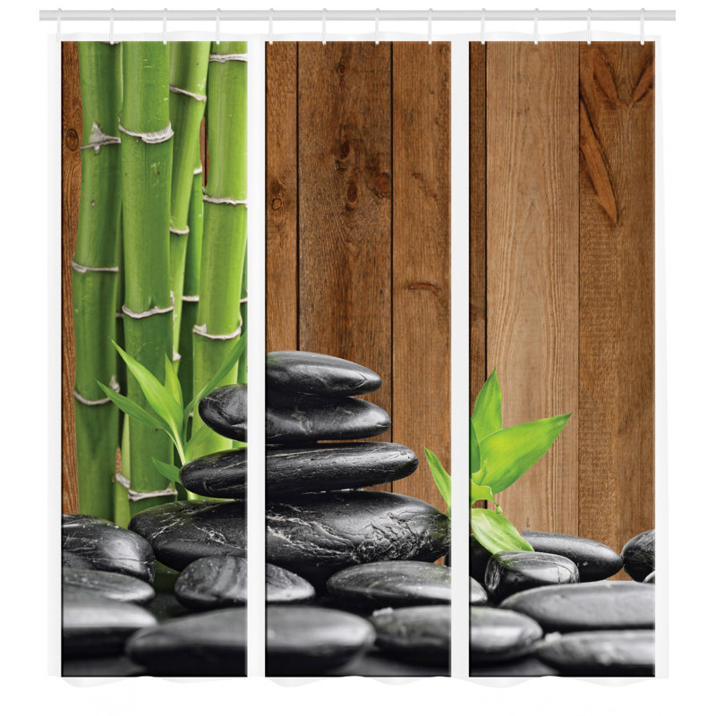 Shower Curtain with Hooks Included, 70" H x 69" W