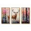 Cerf dans une forêt florale chatoyante - art mural animal cerf-1969526613-1969526615