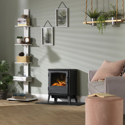 Dimplex Bari Optiflame Electric Stove, Contemporary Electric Fireplace, 31.5cm W