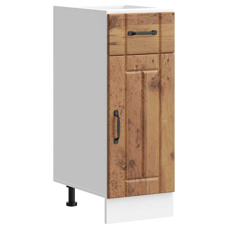 Kitchen Base Cabinet Lucca Engineered Wood, Old Wood