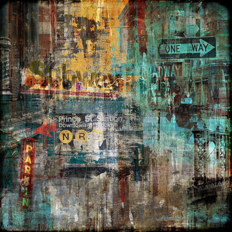 Dream Life II Print by Sofia Fox, Knife Gel, 40" H x 40" W x 1.5" D