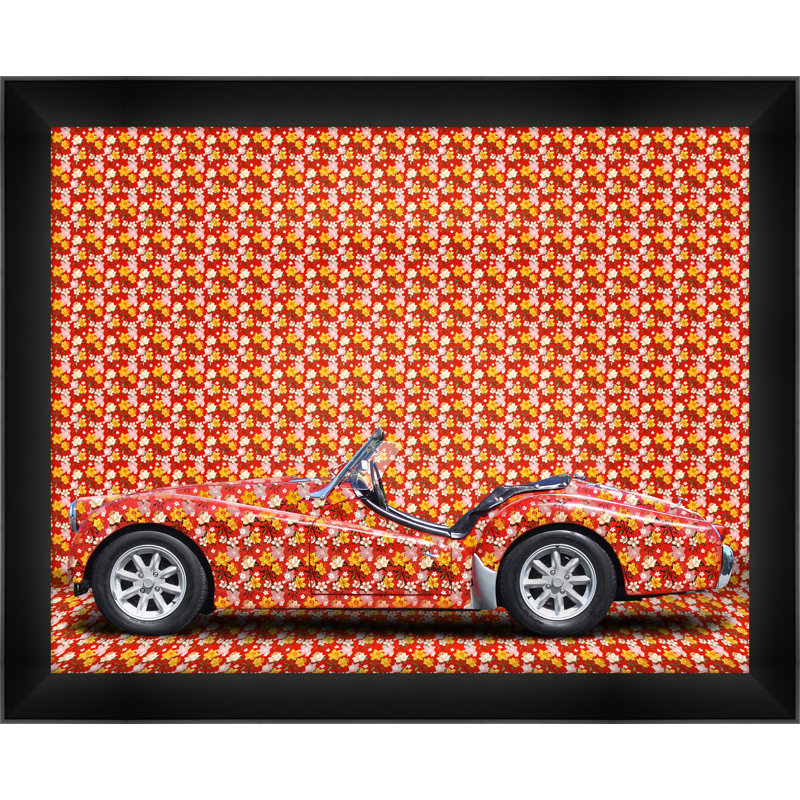 Red Car Print by Thom Filicia, 25.5" H x 31.5" W x 2.13" D