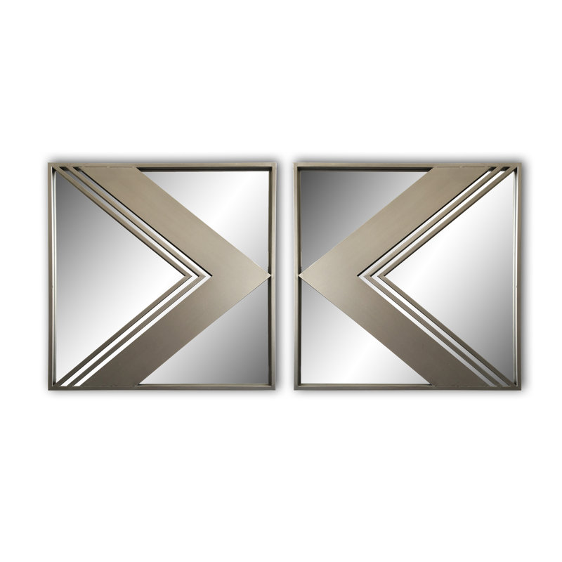 Metal Flat Wall Mirror