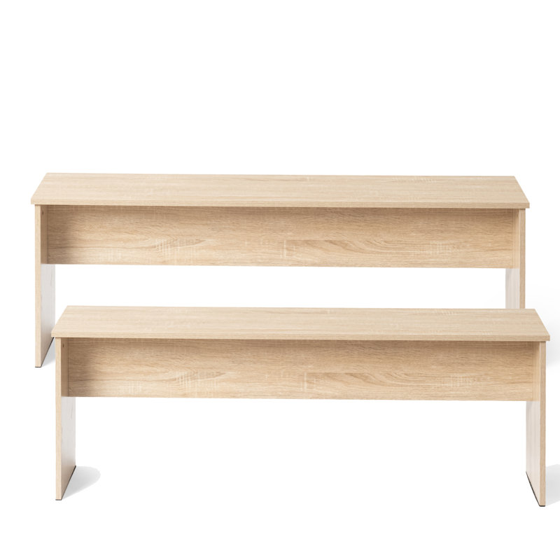 Banc de hall d'entrée moderne Modern Farmhouse, H 17,7 po x l 43,3 po x P 11,8 po