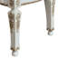Ensemble de 2 chaises à dossier capitonné beige et perle antique (ensemble de 2)-1205297315