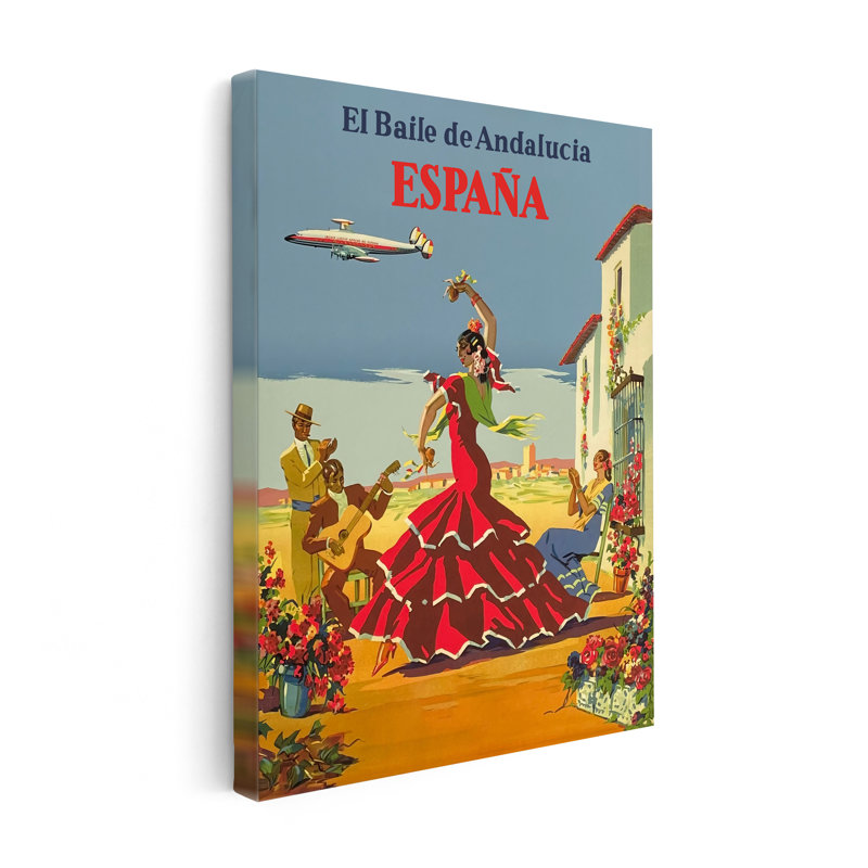 El Baile De Andalucia Espana, Sans cadre, Affiche, H 11 po x l 14 po