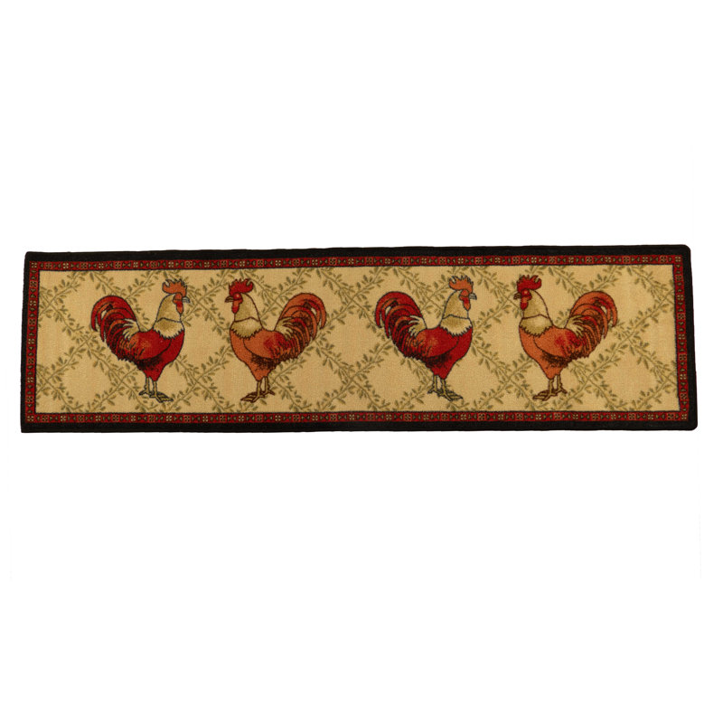 Tapis de cuisine et tapis de couloir Rooster Design, Tapis de couloir 23 po x 83 po