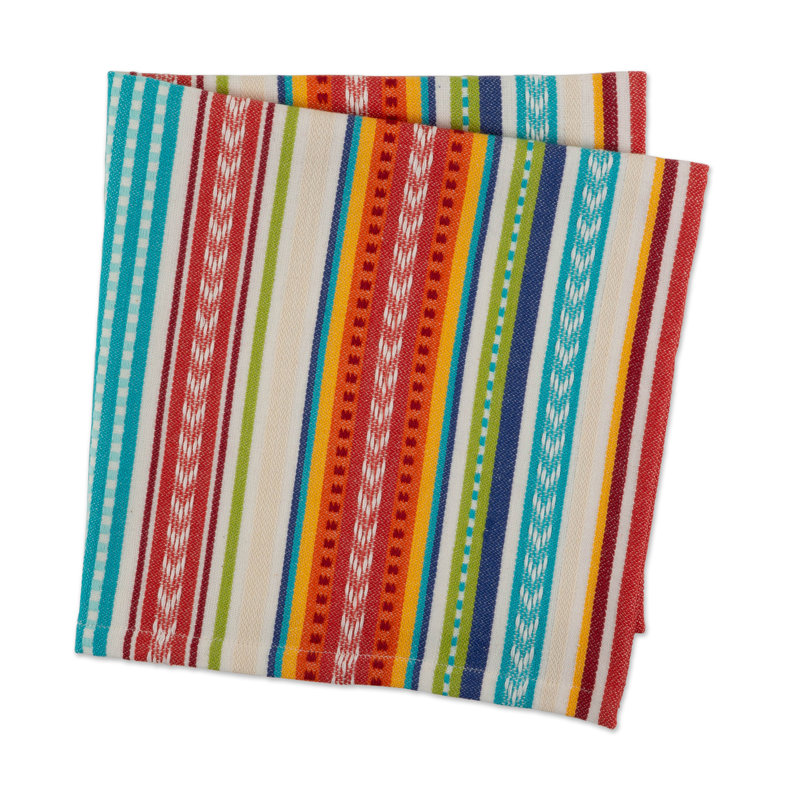 Ervin Cotton Striped Square Napkin