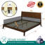 Structure de lit en bois massif de qualité supérieure avec tête de lit, lit en bois de tête de lit haut scandinave Signature, capacité de 800 lb, aucun sommier requis, convient à tous les matelas-56574998-56574997